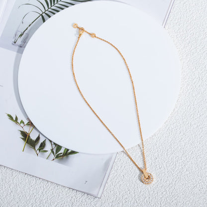 [Shinejoy]GARI NECKLACE PINK GOLD DIAMOND