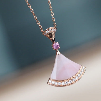[Shinejoy]DREAM NECKLACE PINK MOP DIAMOND