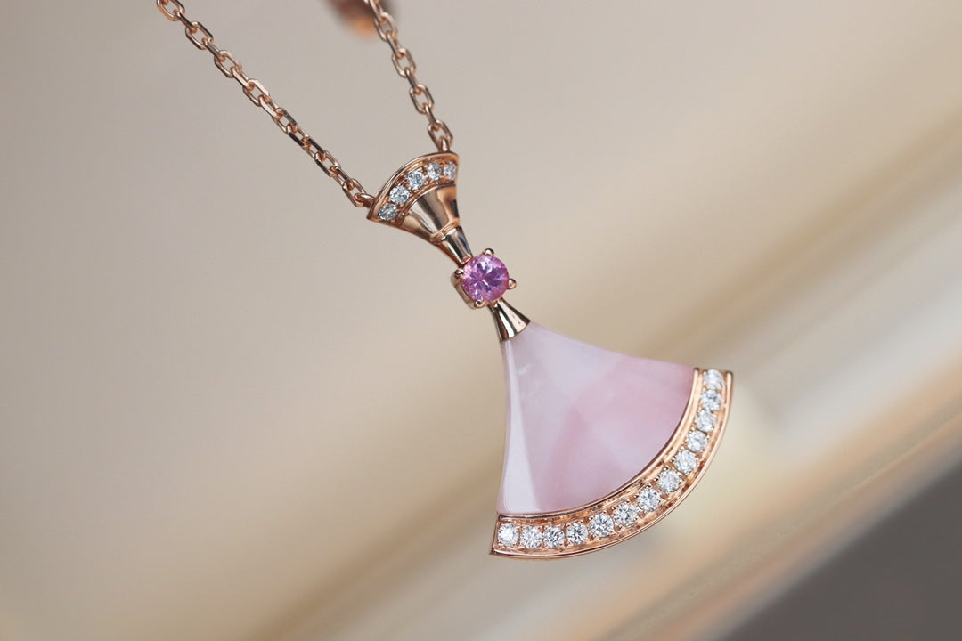 [Shinejoy]DREAM NECKLACE PINK MOP DIAMOND