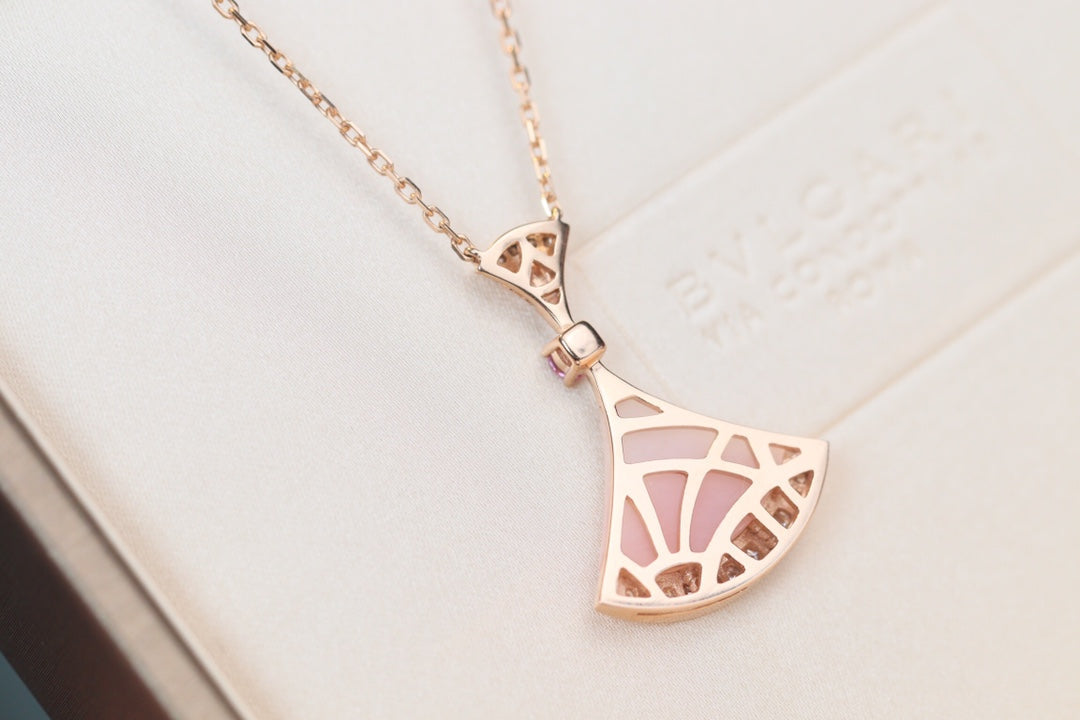 [Shinejoy]DREAM NECKLACE PINK MOP DIAMOND