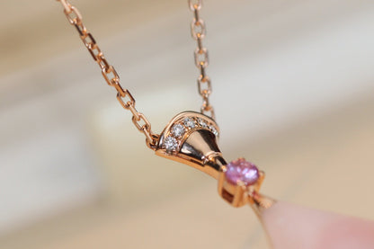 [Shinejoy]DREAM NECKLACE PINK MOP DIAMOND
