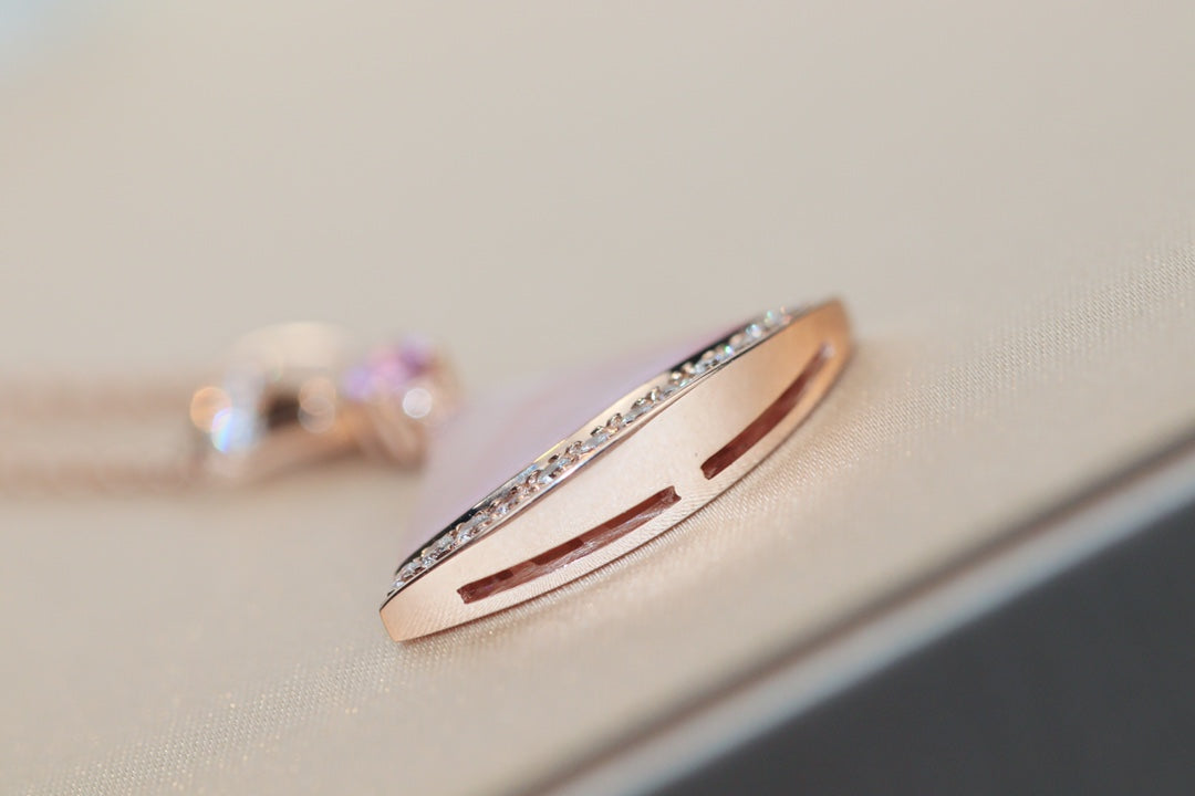 [Shinejoy]DREAM NECKLACE PINK MOP DIAMOND