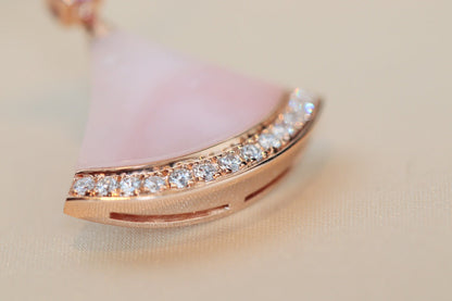 [Shinejoy]DREAM NECKLACE PINK MOP DIAMOND