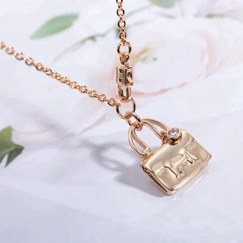 [Shinejoy]AMULETTE PEDANT ROSE GOLD NECKLACE