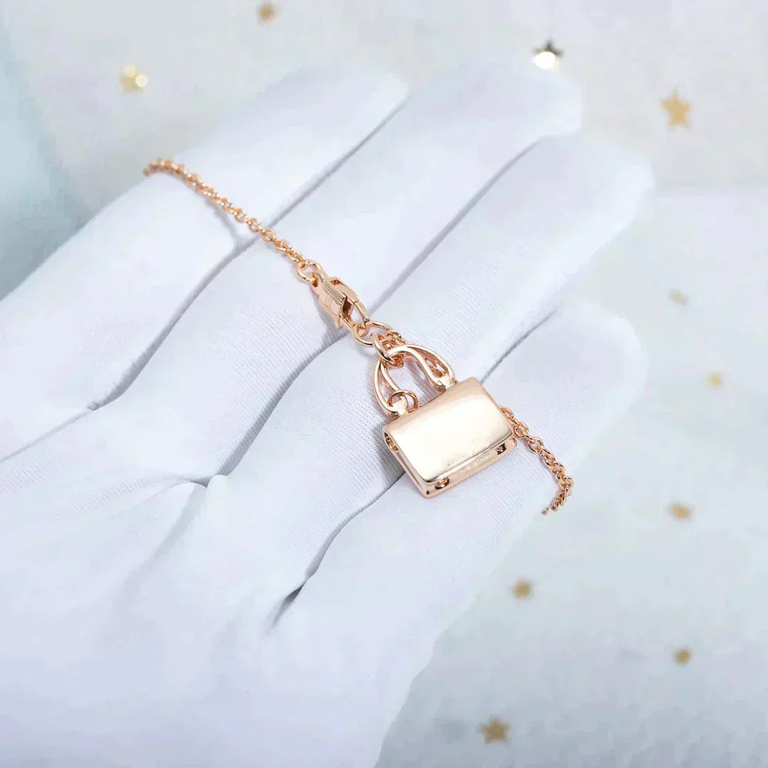[Shinejoy]AMULETTE PEDANT ROSE GOLD NECKLACE