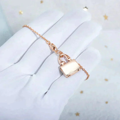 [Shinejoy]AMULETTE PEDANT ROSE GOLD NECKLACE