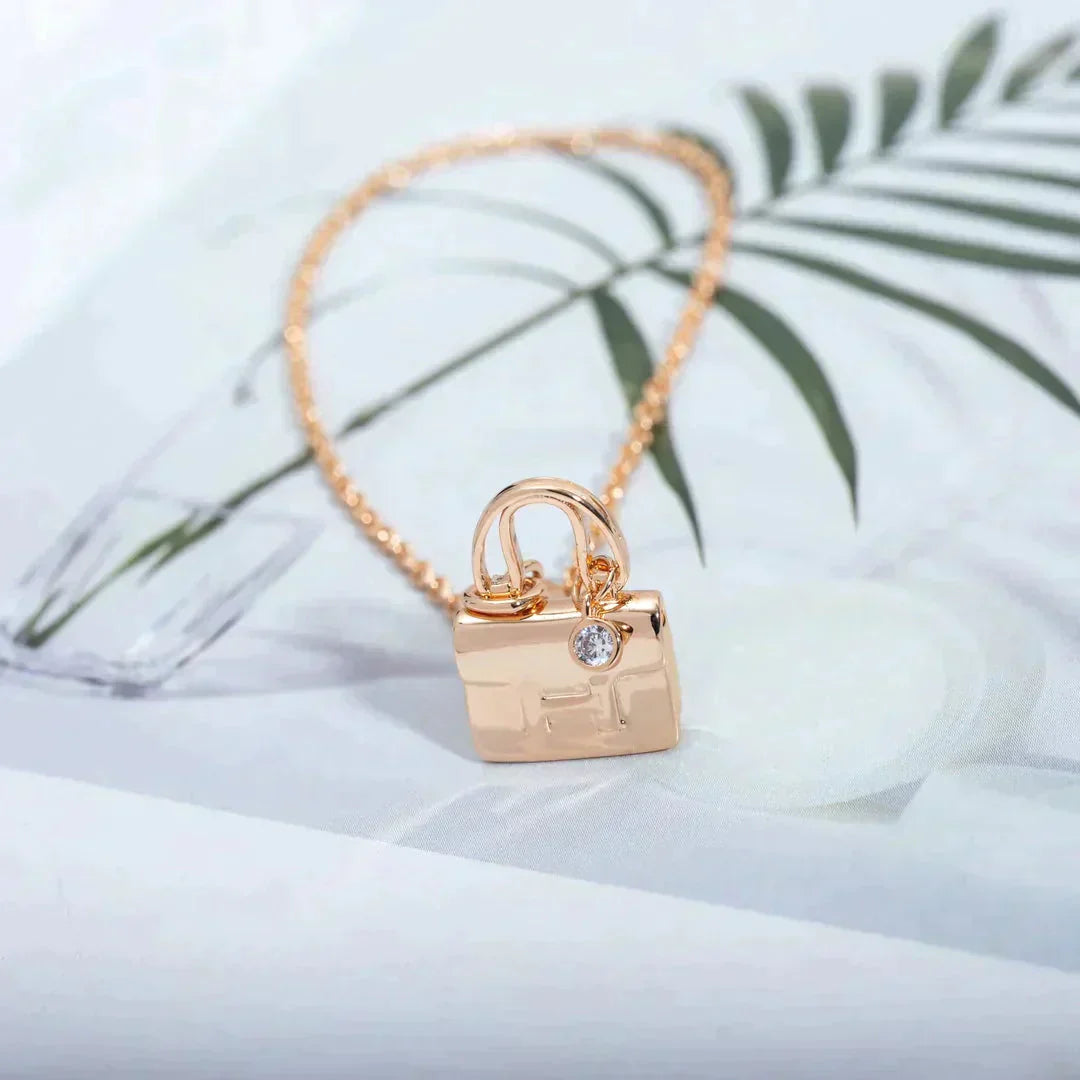 [Shinejoy]AMULETTE PEDANT ROSE GOLD NECKLACE