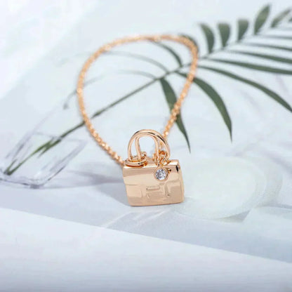 [Shinejoy]AMULETTE PEDANT ROSE GOLD NECKLACE