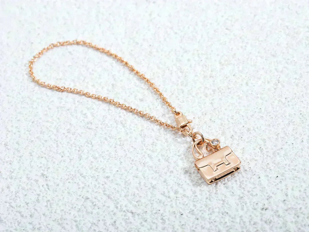 [Shinejoy]AMULETTE PEDANT ROSE GOLD NECKLACE