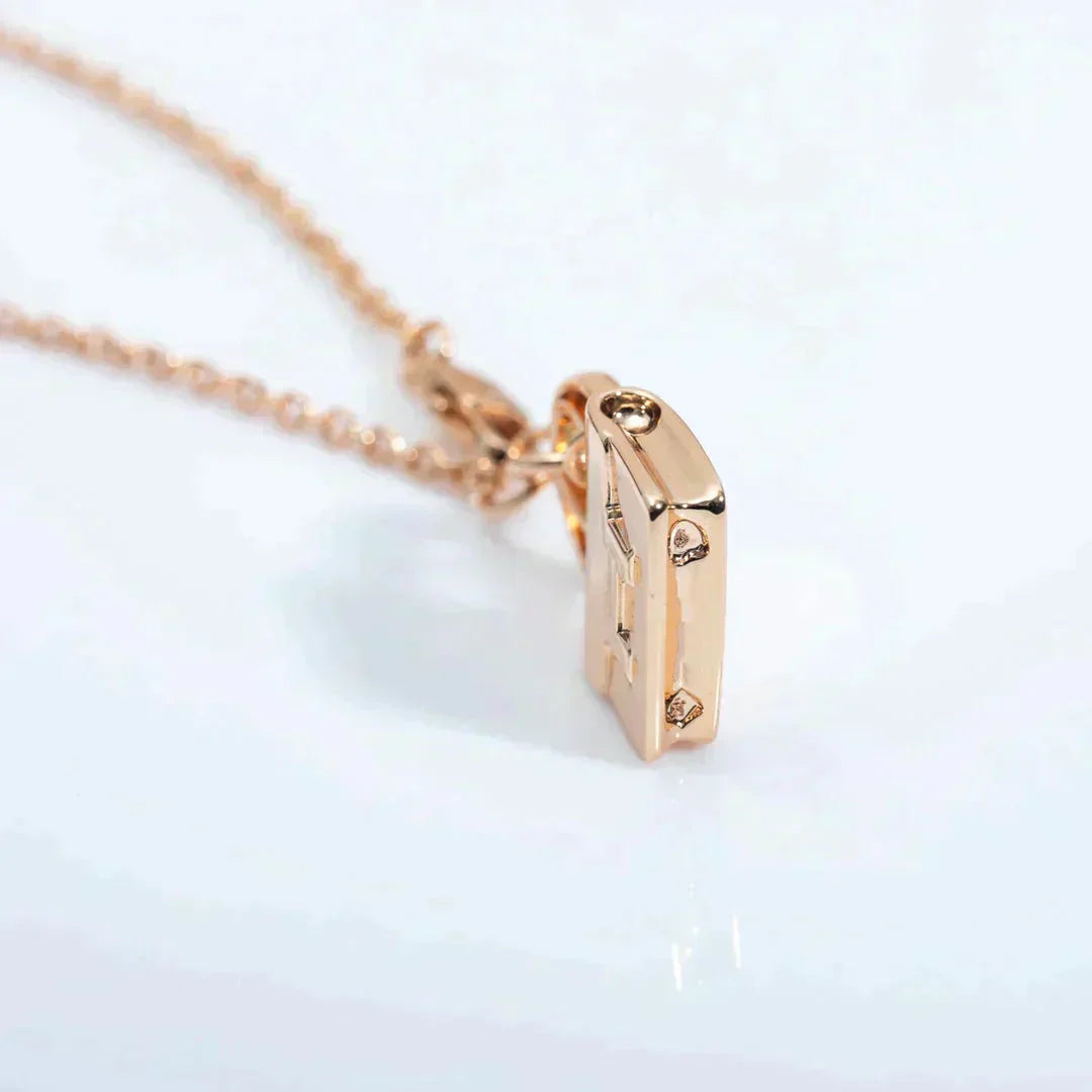 [Shinejoy]AMULETTE PEDANT ROSE GOLD NECKLACE
