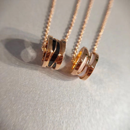 [Shinejoy]ZERO 1 NECKLACE PINK GOLD