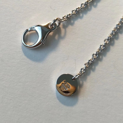 [Shinejoy]ZERO 1 BLACK CERAMIC SILVER NECKLACE