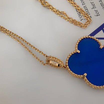 [Shinejoy]CLOVER 25MM NECKLACE TURQUOISE ROSE GOLD
