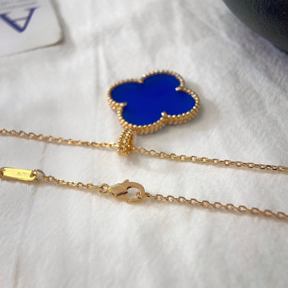 [Shinejoy]CLOVER 25MM NECKLACE TURQUOISE ROSE GOLD