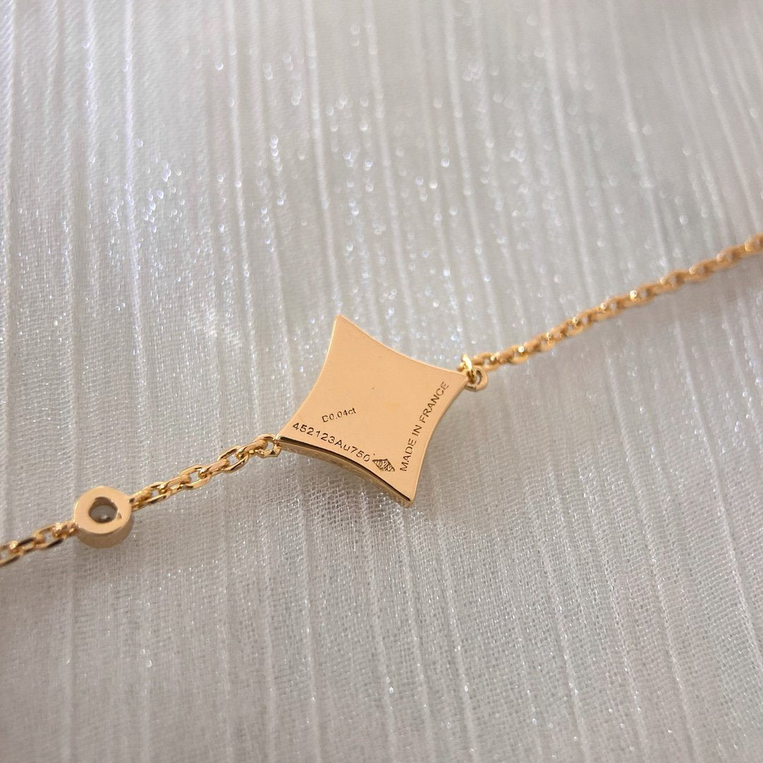 [Shinejoy]COLOR STAR PINK GOLD DIAMOND BRACELET