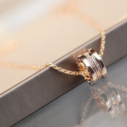 [Shinejoy]ZERO 1 PINK GOLD DIAMOND NECKLACE