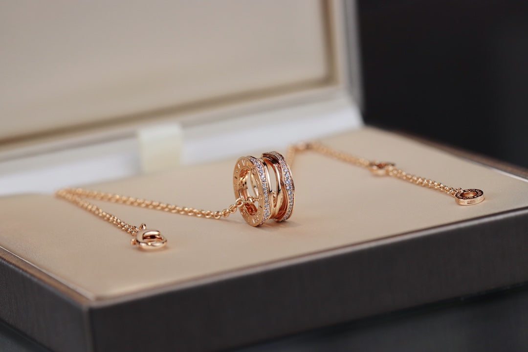 [Shinejoy]ZERO 1 PINK GOLD NECKLACE