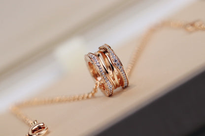 [Shinejoy]ZERO 1 PINK GOLD NECKLACE