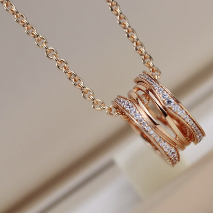 [Shinejoy]ZERO 1 PINK GOLD NECKLACE