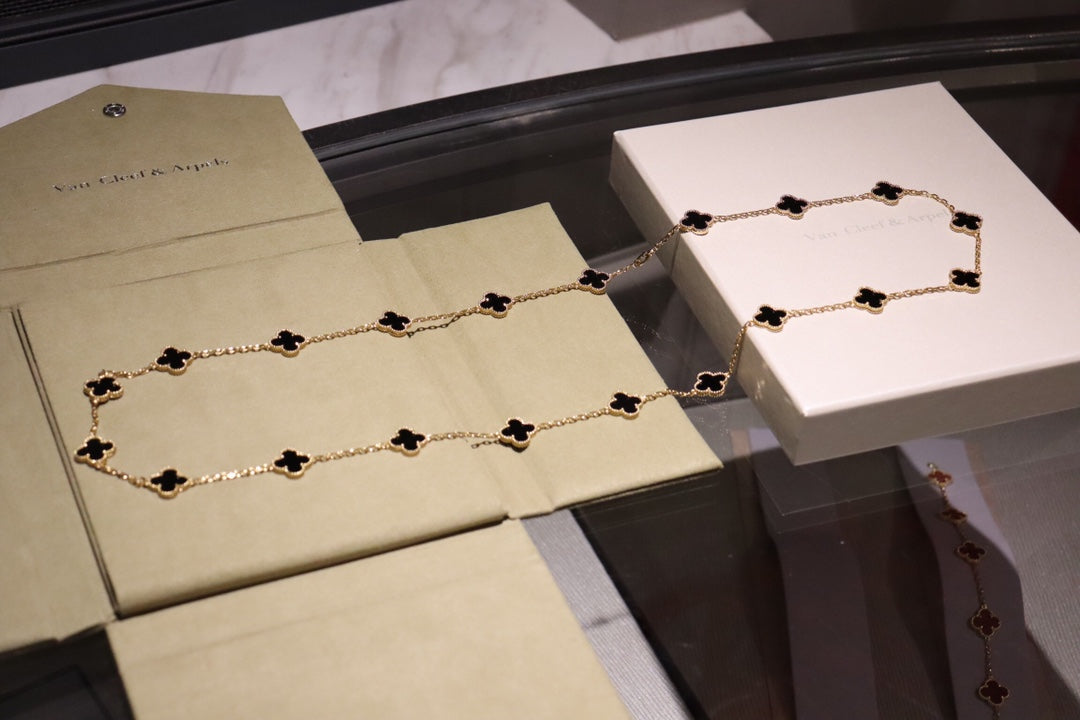 [Shinejoy]CLOVER 20 MOTIFS ONYX ROSE GOLD