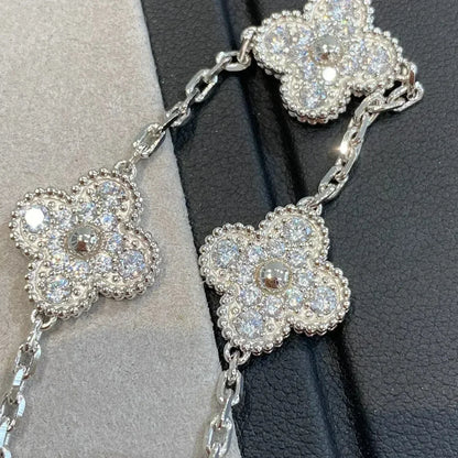 [⭐Shinejoy] CLOVER 5 MOTIFS FULL DIAMOND BRACELET COLLECTION