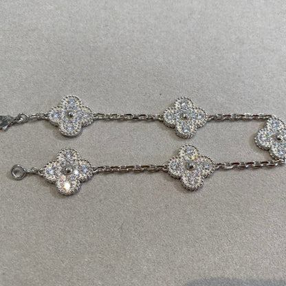 [⭐Shinejoy] CLOVER 5 MOTIFS FULL DIAMOND BRACELET COLLECTION