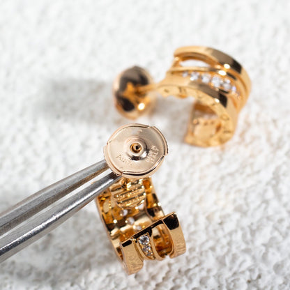 [Shinejoy]ZERO 1 PINK GOLD DIAMONDS EARRINGS