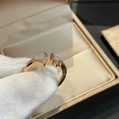 [Shinejoy]DREAM MOP DIAMOND OPEN RING