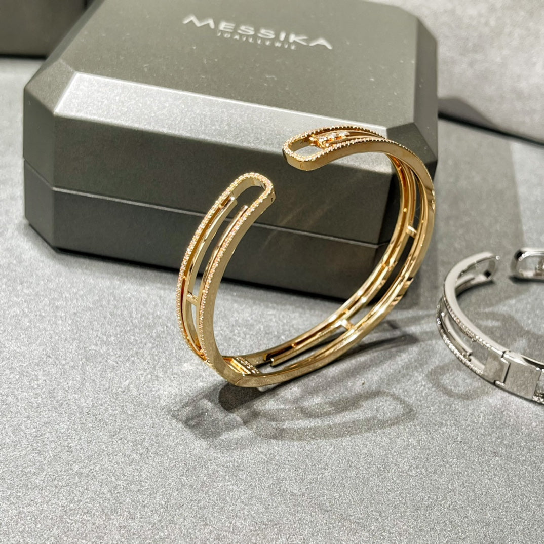 [Shinejoy]MOVE 10TH PAVED DIAMOND BRACELET