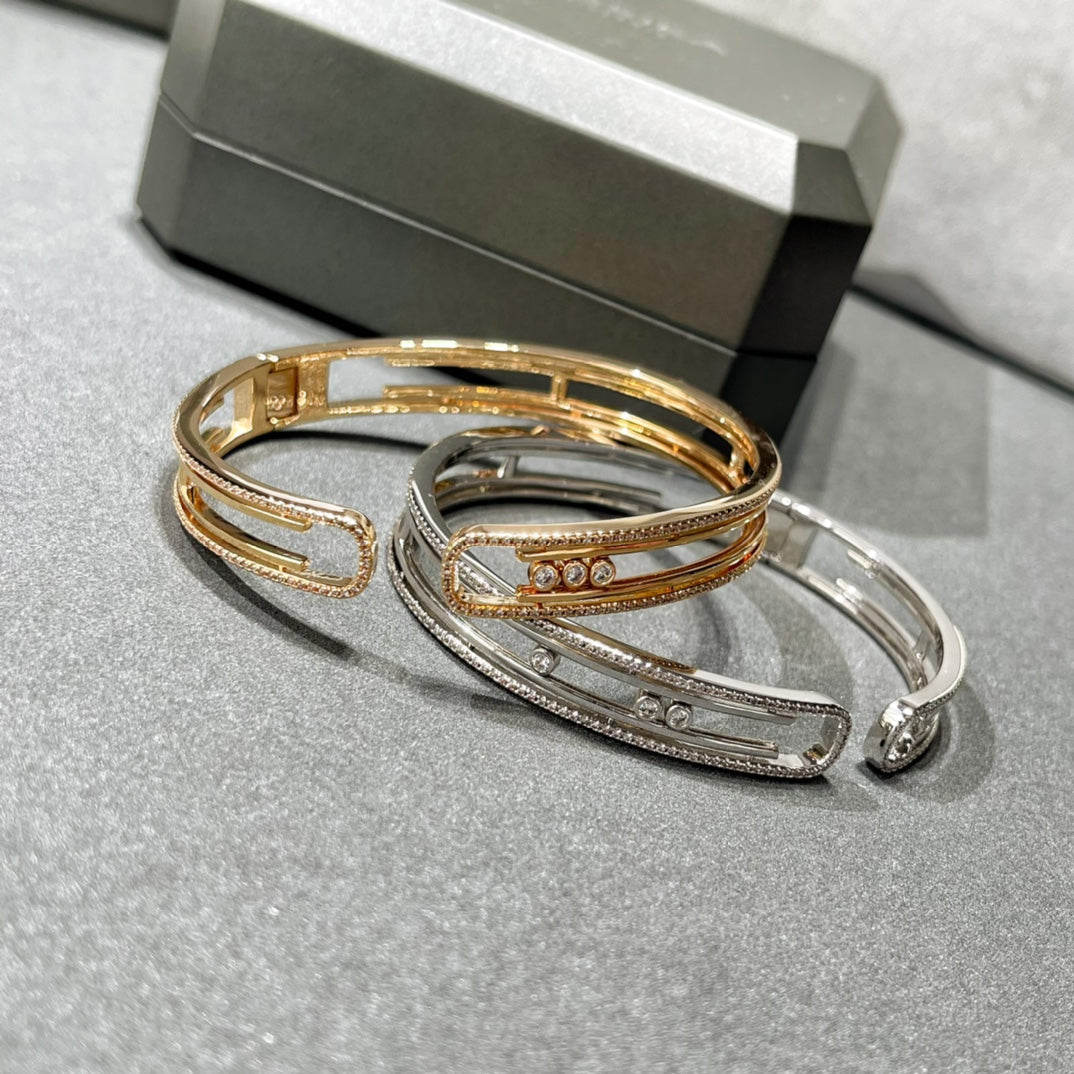 [Shinejoy]MOVE 10TH PAVED DIAMOND BRACELET