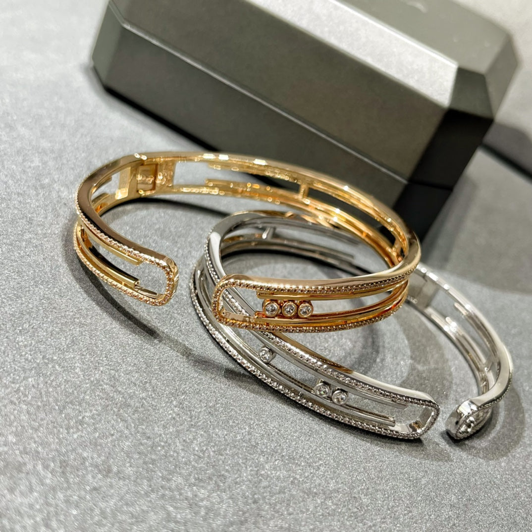 [Shinejoy]MOVE 10TH PAVED DIAMOND BRACELET