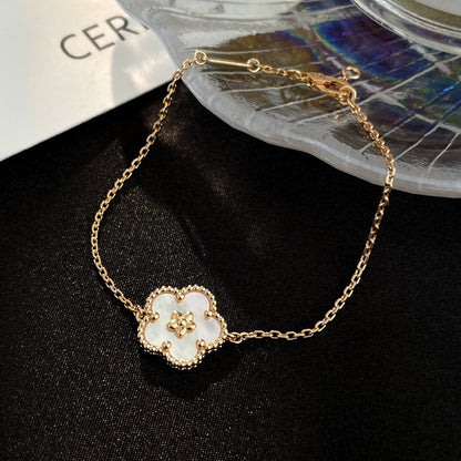 [Shinejoy]LUCKY SPRING ROSE GOLD MOP BRACELET