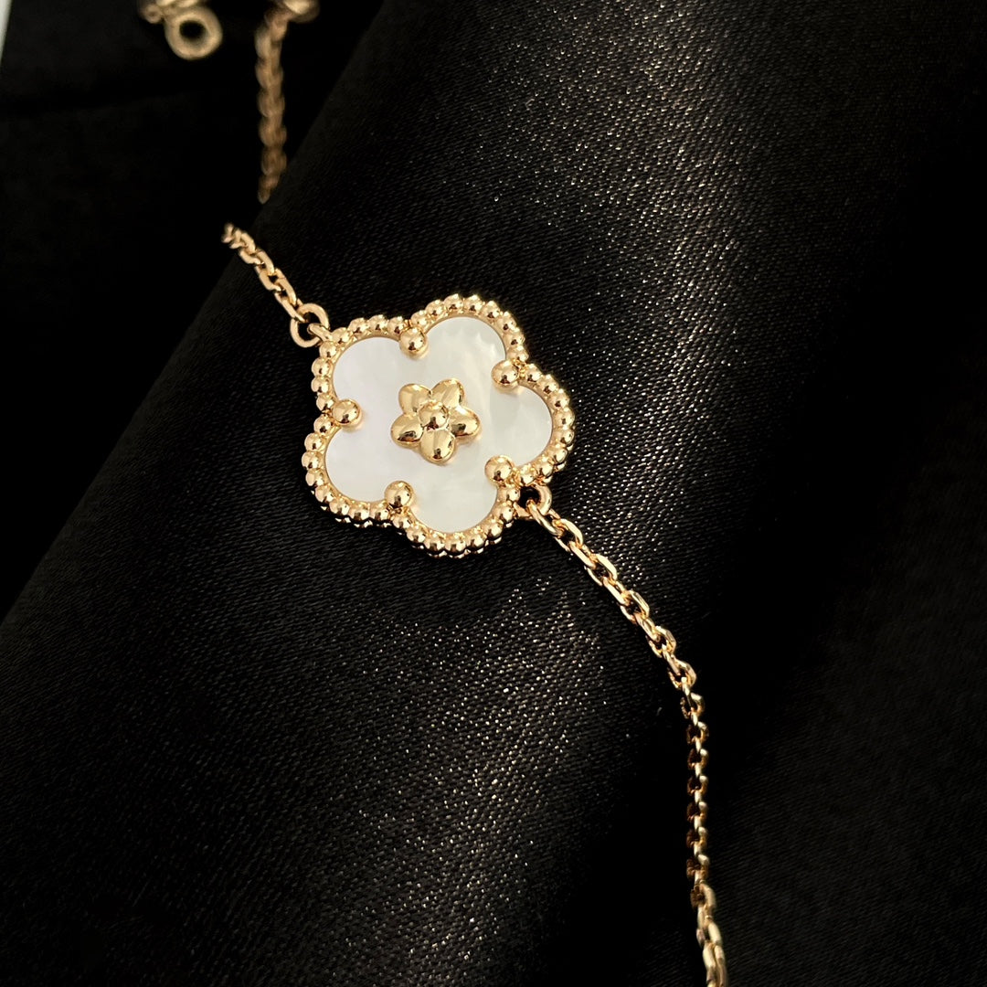 [Shinejoy]LUCKY SPRING ROSE GOLD MOP BRACELET