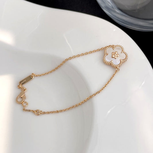 [Shinejoy]LUCKY SPRING ROSE GOLD MOP BRACELET