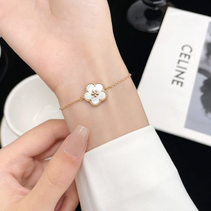 [Shinejoy]LUCKY SPRING ROSE GOLD MOP BRACELET