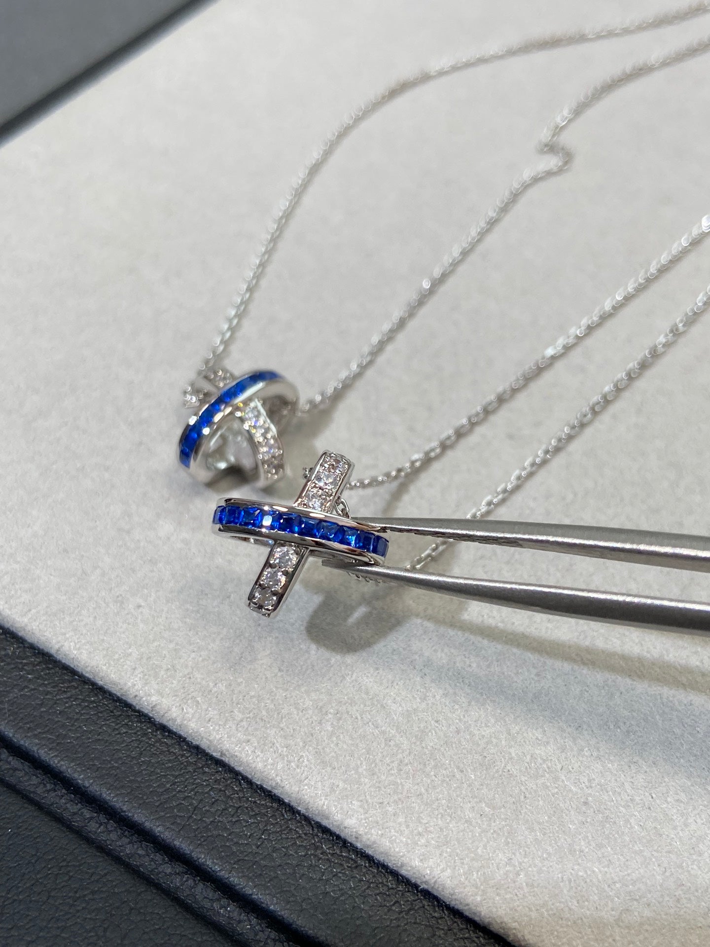 [Shinejoy]LIENS DIAMOND SILVER NECKLACE