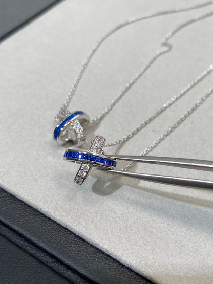 [Shinejoy]LIENS DIAMOND SILVER NECKLACE