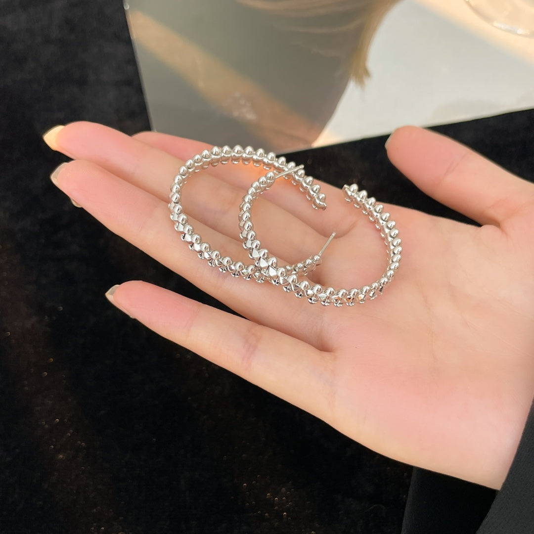 [Shinejoy]CLASH HOOP EARRINGS