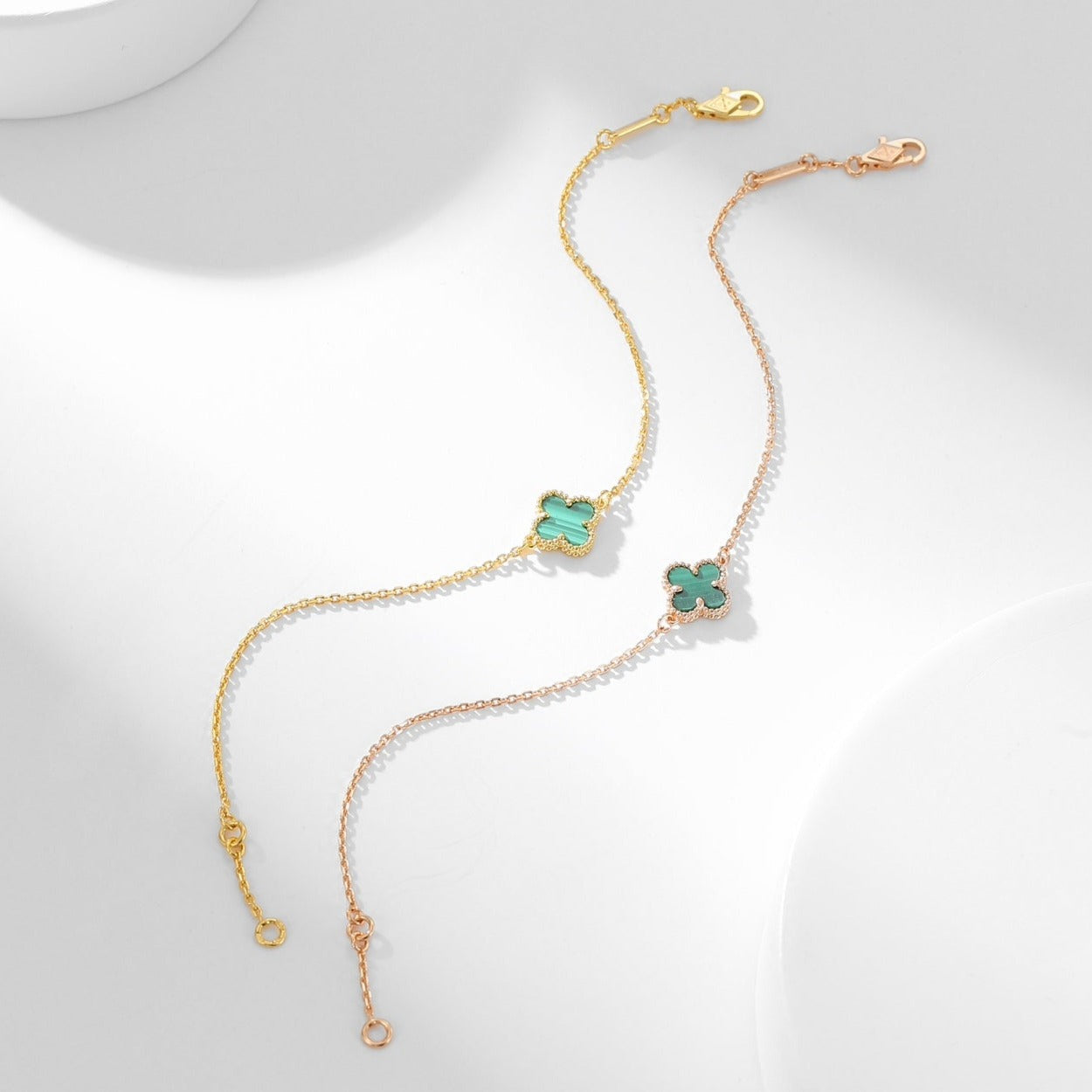 [Shinejoy]CLOVER BRACELET MALACHITE 1 MOTIF