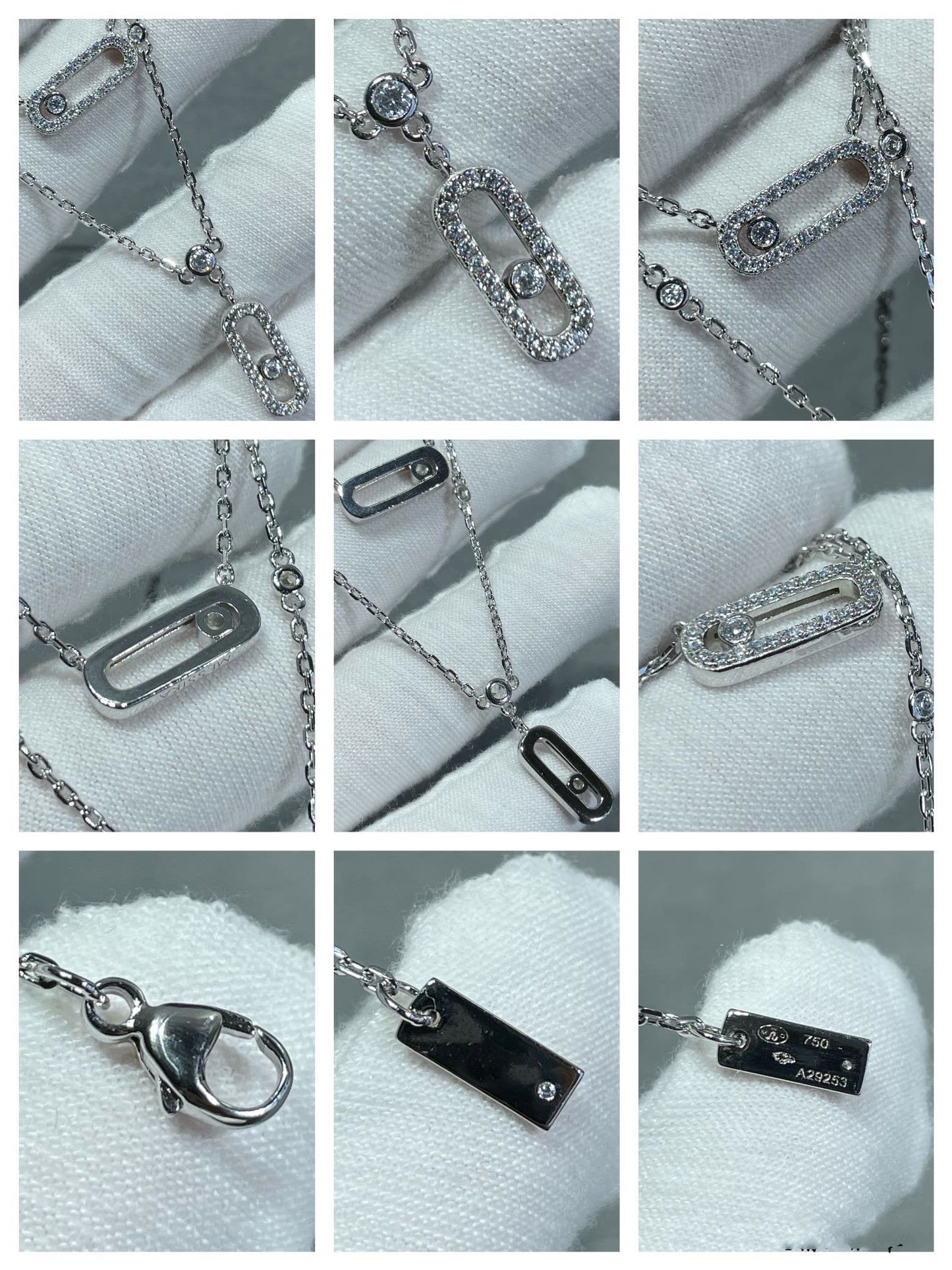 [Shinejoy]MOVE 2 ROW DIAMOND NECKLACE