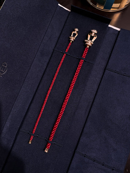 [Shinejoy]FORCE 10 HALF DIAMOND PINK GOLD RED CORDERI LARGE AND MEDIUM MODEL