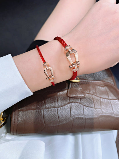 [Shinejoy]FORCE 10 HALF DIAMOND PINK GOLD RED CORDERI LARGE AND MEDIUM MODEL