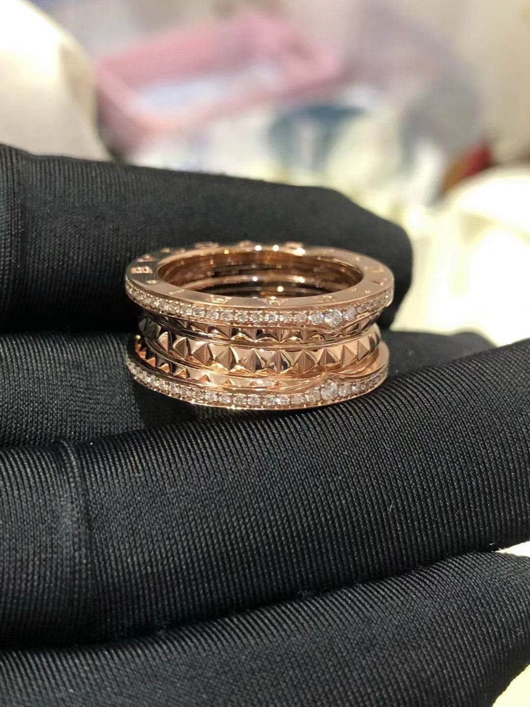 [Shinejoy]ZERO 1 ROCK DIAMOND PINK GOLD