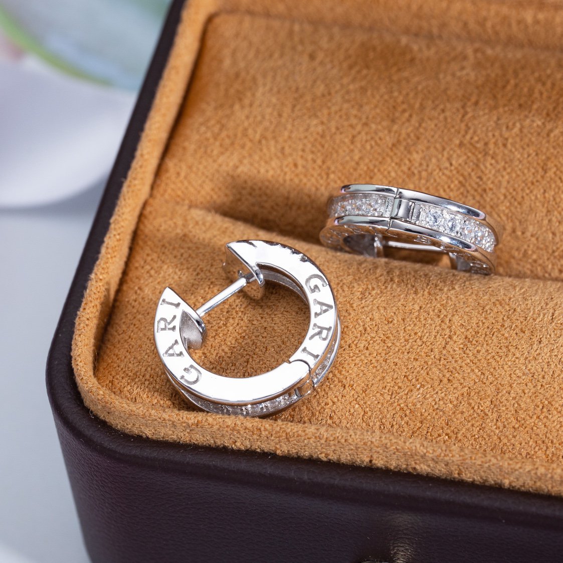 [Shinejoy]ZERO 1 MINI SILVER DIAMOND EARRINGS