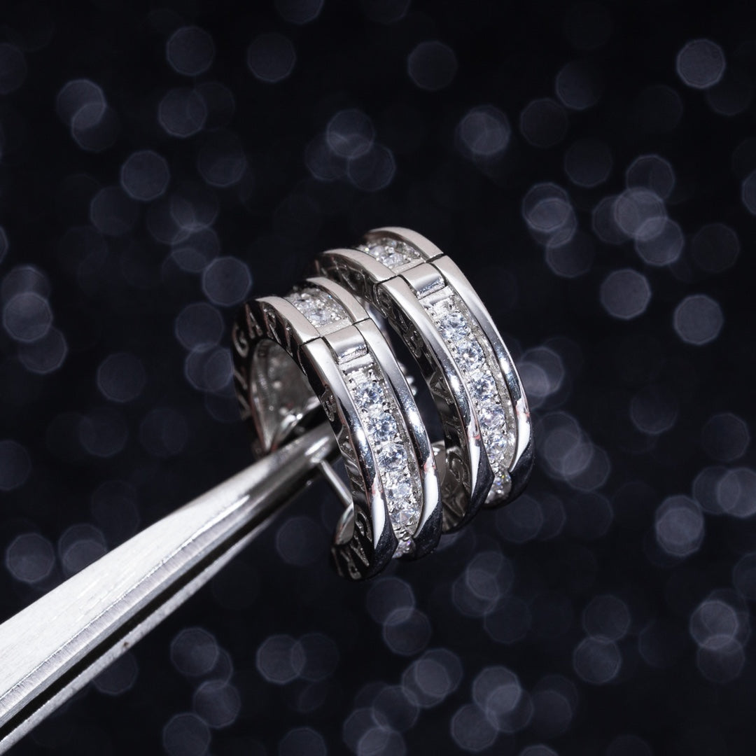 [Shinejoy]ZERO 1 MINI SILVER DIAMOND EARRINGS