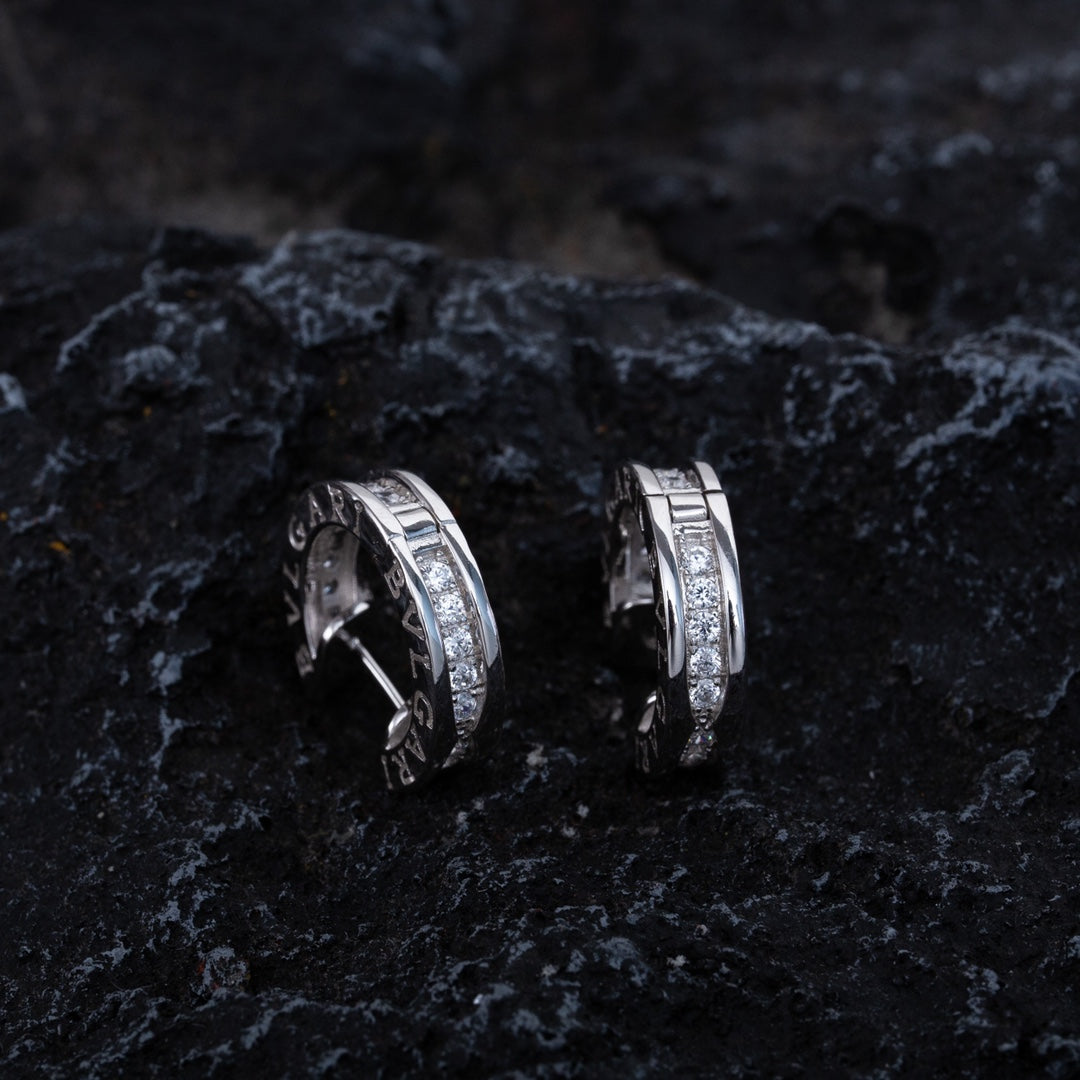 [Shinejoy]ZERO 1 MINI SILVER DIAMOND EARRINGS