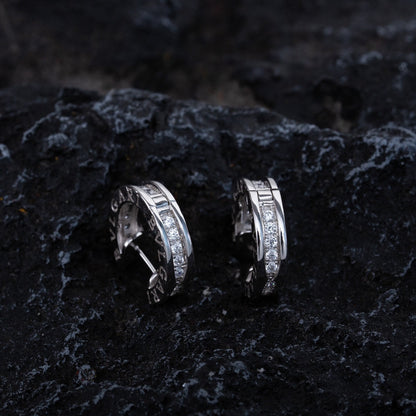 [Shinejoy]ZERO 1 MINI SILVER DIAMOND EARRINGS