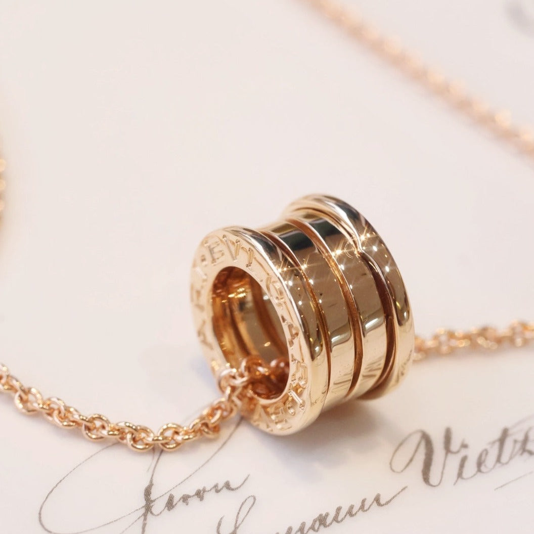 [Shinejoy]ZERO 1 PINK GOLD NECKLACE