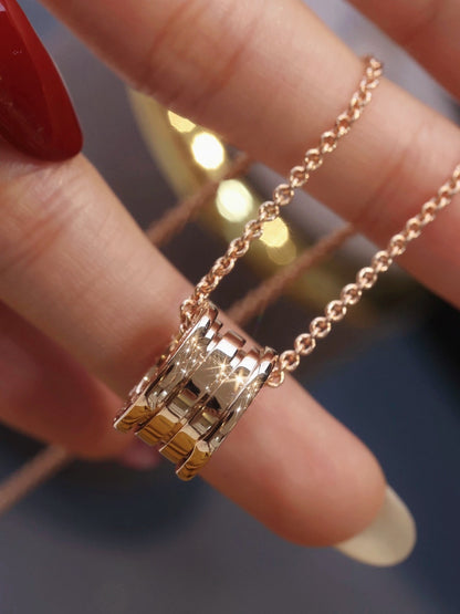 [Shinejoy]ZERO 1 PINK GOLD NECKLACE