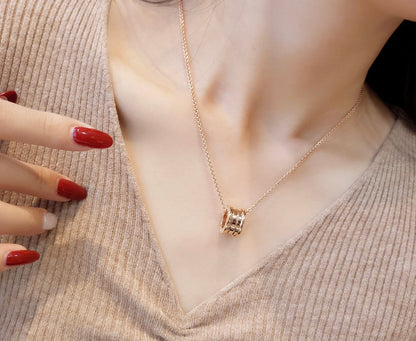 [Shinejoy]ZERO 1 PINK GOLD NECKLACE